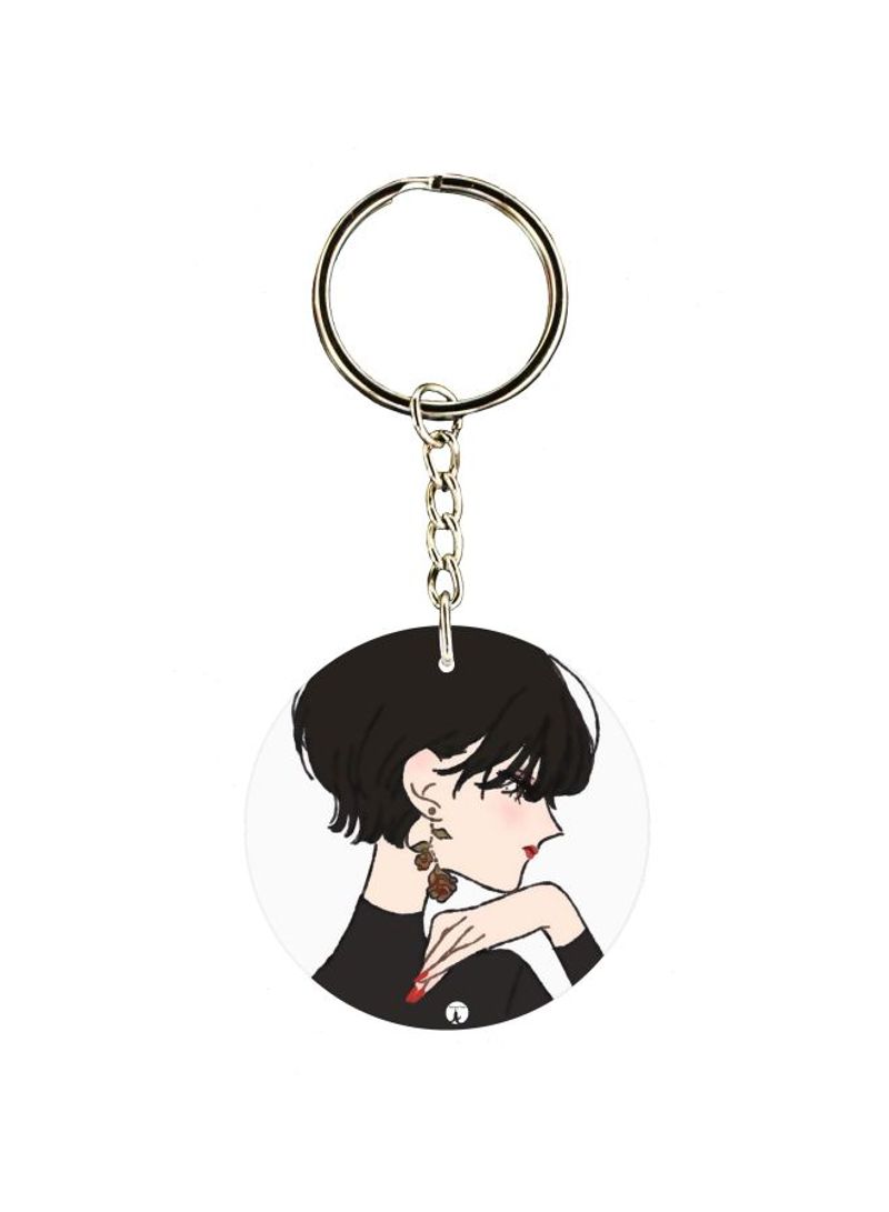 Girls Printed Keychain