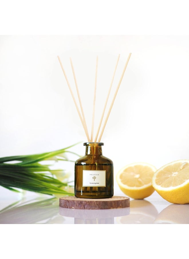 Pristine Lemongrass Fragrance Diffuser Aromatherapy Scented Oil Diffuser Sticks Reed Diffuser Set Scented Sticks Diffuser  - Image 1