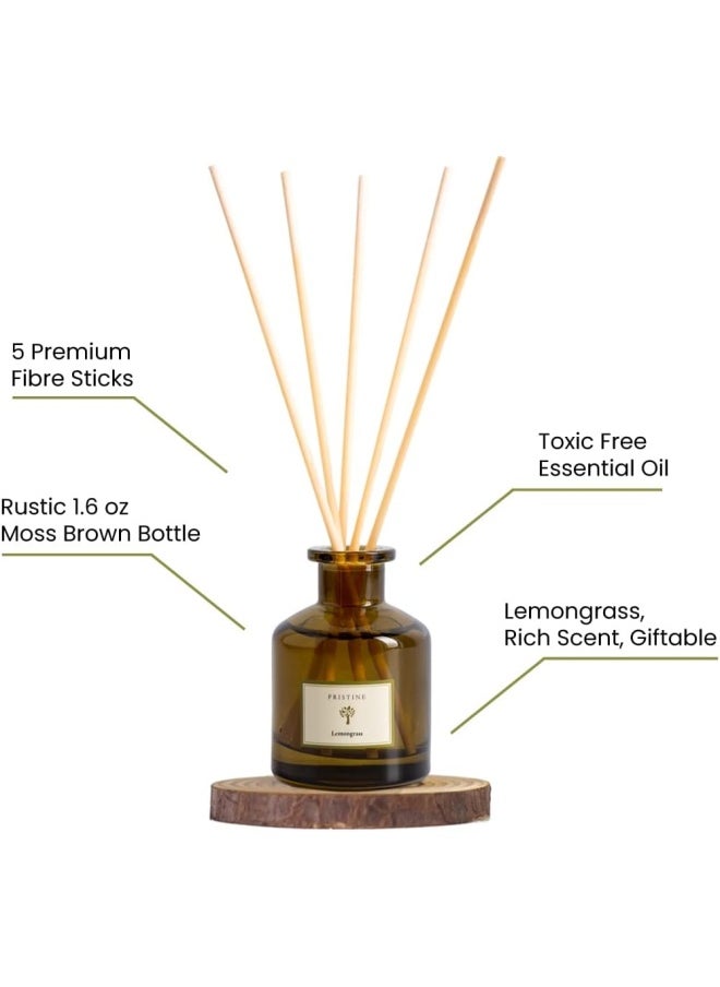 Pristine Lemongrass Fragrance Diffuser Aromatherapy Scented Oil Diffuser Sticks Reed Diffuser Set Scented Sticks Diffuser  - Image 4