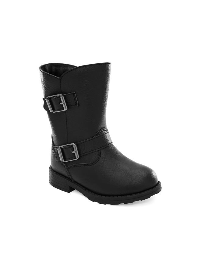 Simple Joys by Carter's Girls Jen Fashion Boot, Black, 11 Little Kid - Image 1