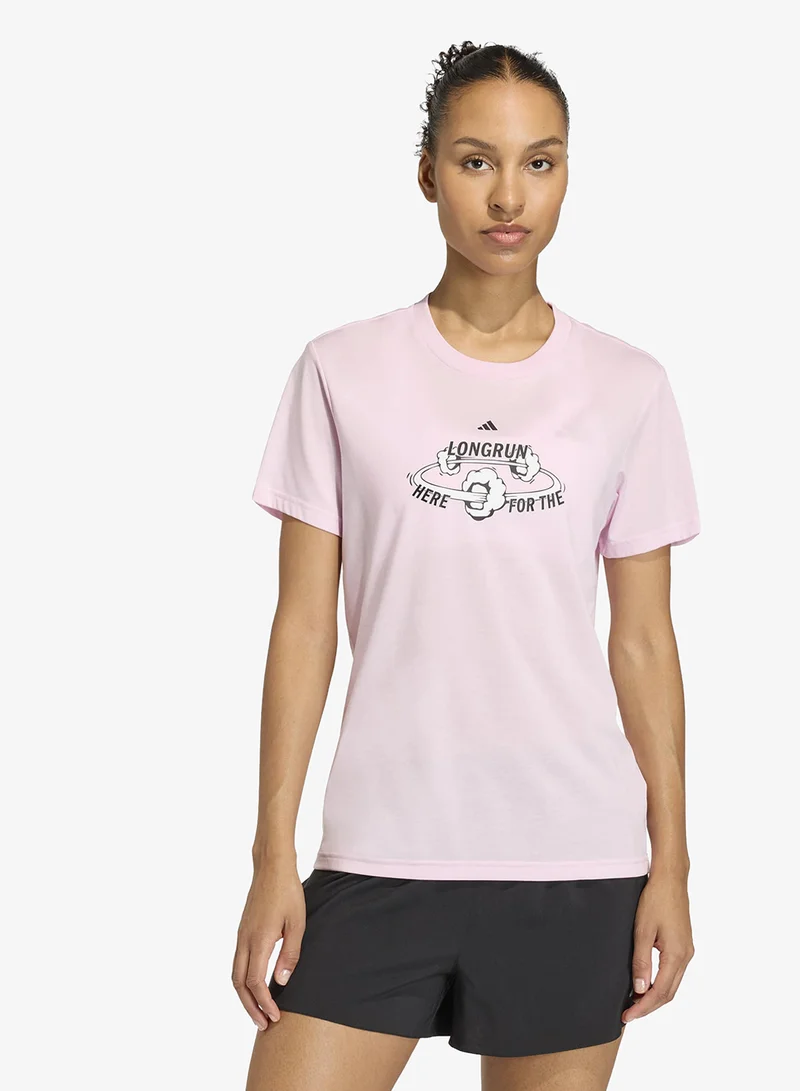 Adidas For The Long Run Graphic T-Shirt