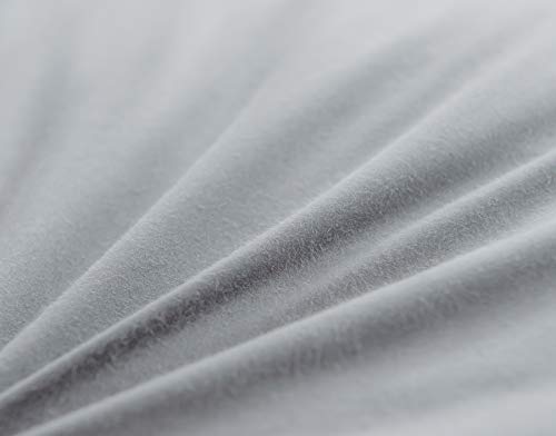 Eastwarmth Queen Size Goose Down Feather Pair Pillows Grey Color Bedding Hotel Pillows 100% Cotton Cover Set of Two 20x30inch - Image 4
