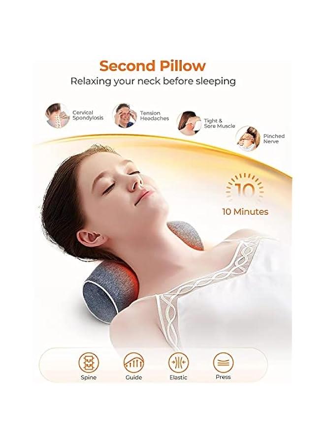MOXO Neck Stretcher Cervical Neck Trion Device Neck Hump Corrector with Graphene Heating Neck and Shoulder er for TMJ Neck   and Muscle  Cervical Spine Alignment for Bed - Image 3