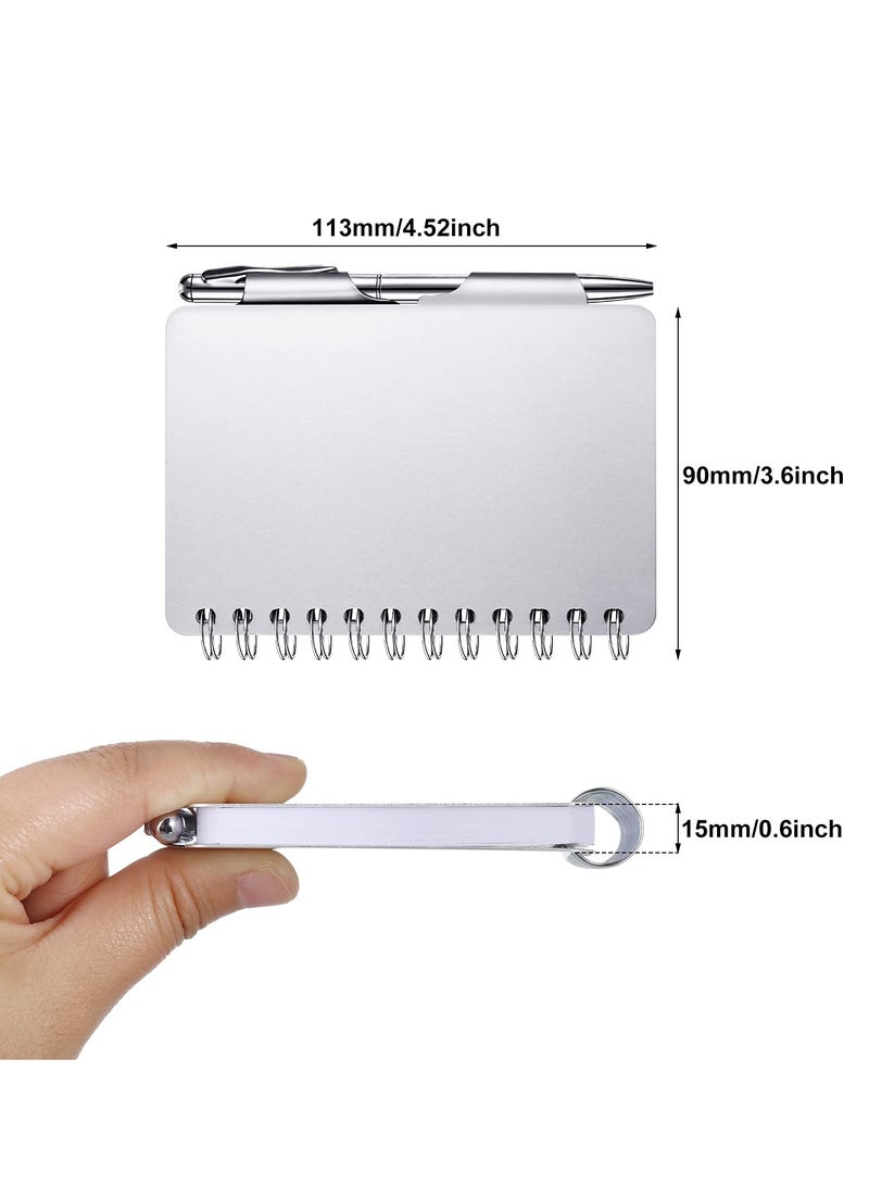 KASTWAVE Portable Password Book Password Organizer, Notebook Elegant Pattern Password Book Keeper with Pen (Black + Sliver) - Image 2