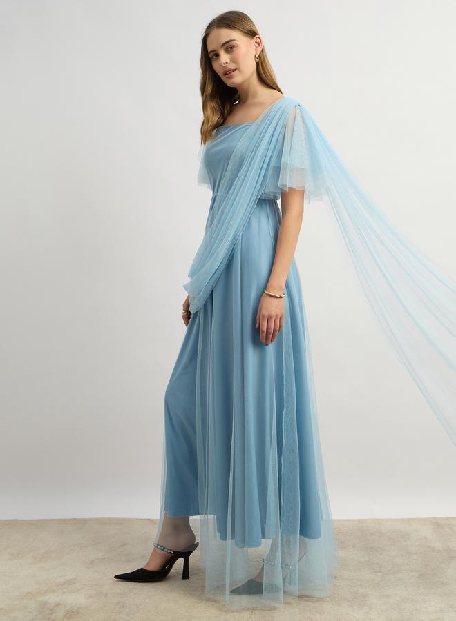 Styli Tulle Overlay Dress  - Image 3