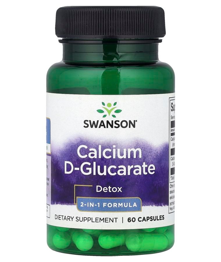 Calcium D-Glucarate 60 Capsules (250 mg per Capsule)