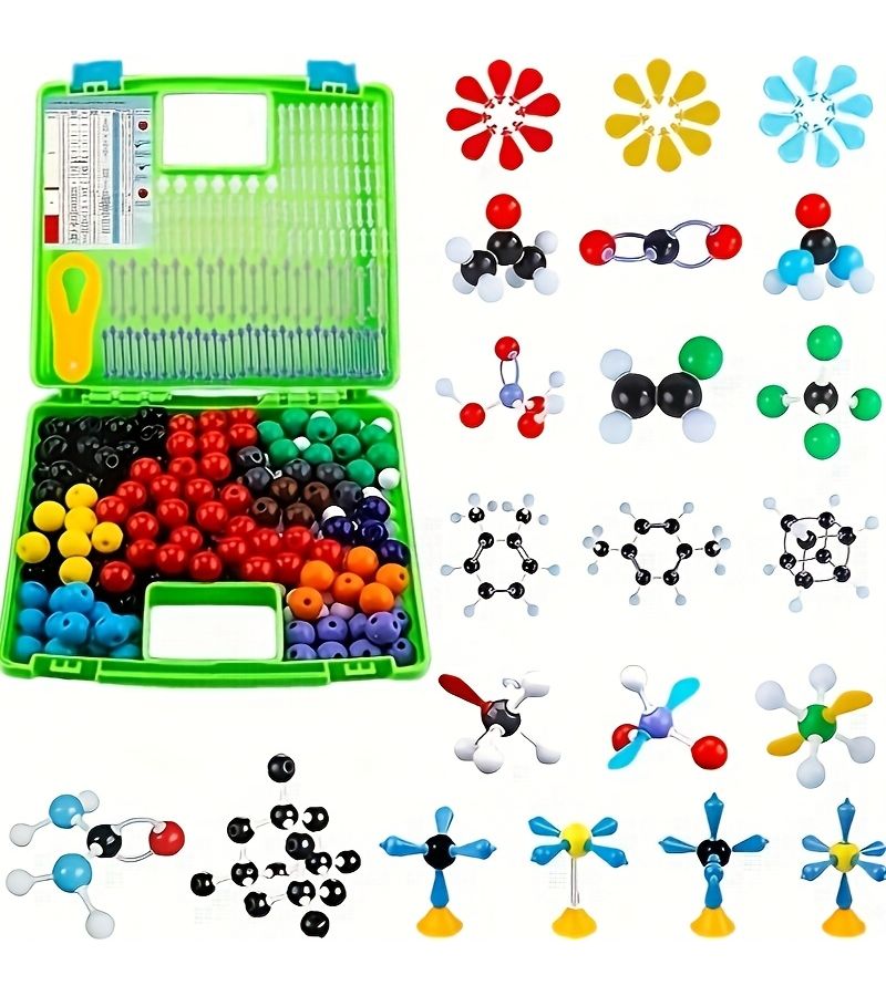 406 Piece Chemistry Molecular Model Kit Teaching Tool for Inorganic Structures - Image 1