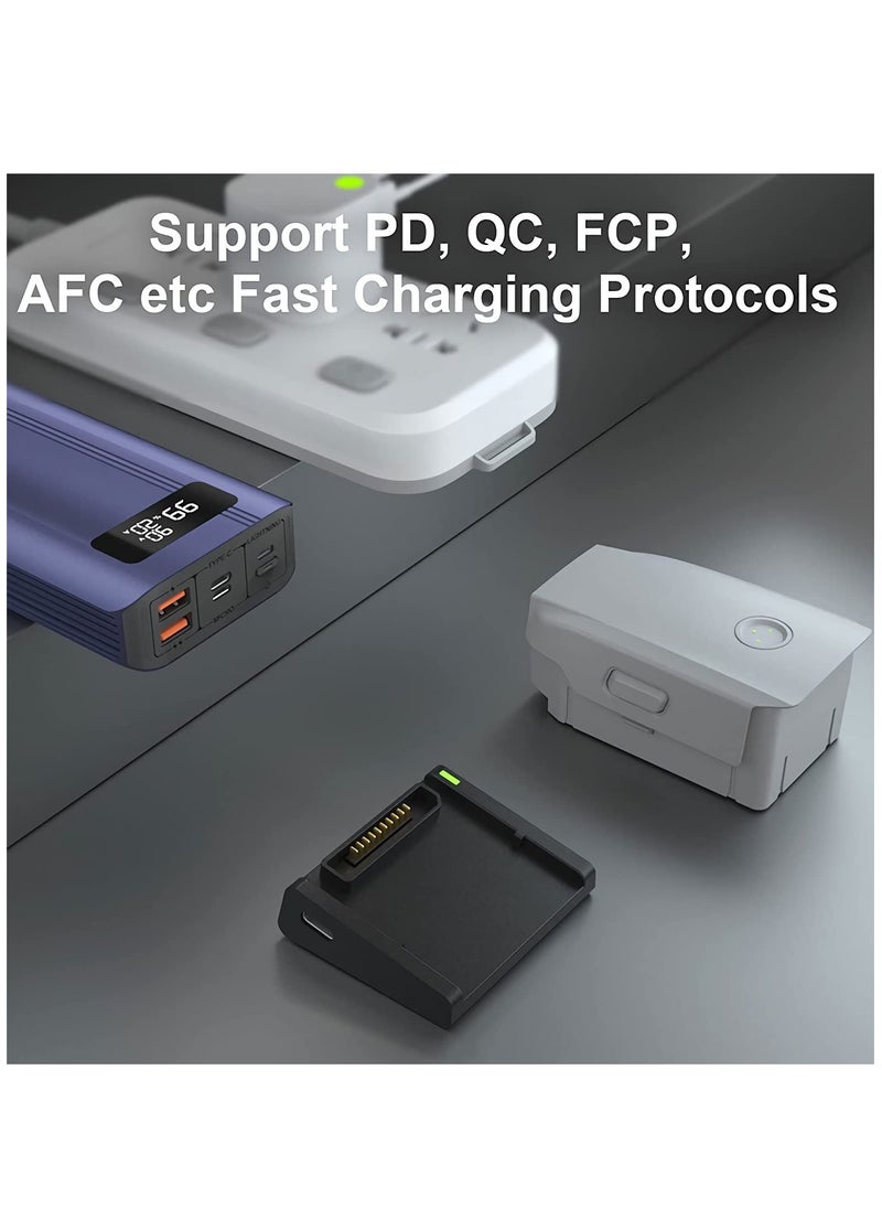 Mavic Air 2 & Air 2S Charging Hub - Portable Battery Charger with Type-C for DJI Dajiang AIR2 & AIR2S Drones, MAKINGTEC Intelligent Flight Battery Accessory.  - Image 2