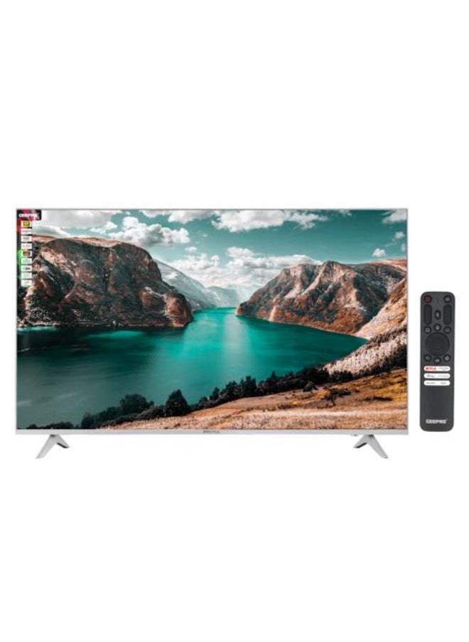 GEEPAS - Geepas 65" Ultra HD LED TV- GLED6569SWUHD/ Gaming Supported, User Friendly with Voice Assistant/ with Remote Control, HDMI and USB Ports/ Bluetooth, App Store, Apple AirPlay/ Slim Design - Image 1