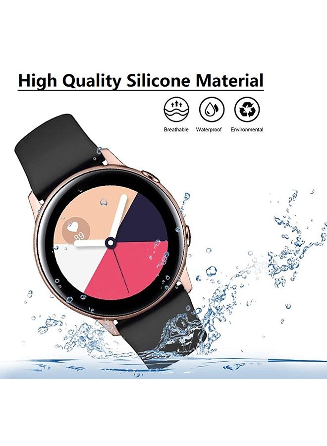 O Ozone 20mm Silicone Watch Band for Samsung Galaxy Watch 7 6 5 4 FE 40mm 44mm 45mm/Galaxy Watch 6 4 Classic 43mm 47mm 42mm 46mm Wristband - Denim Blue - Image 5