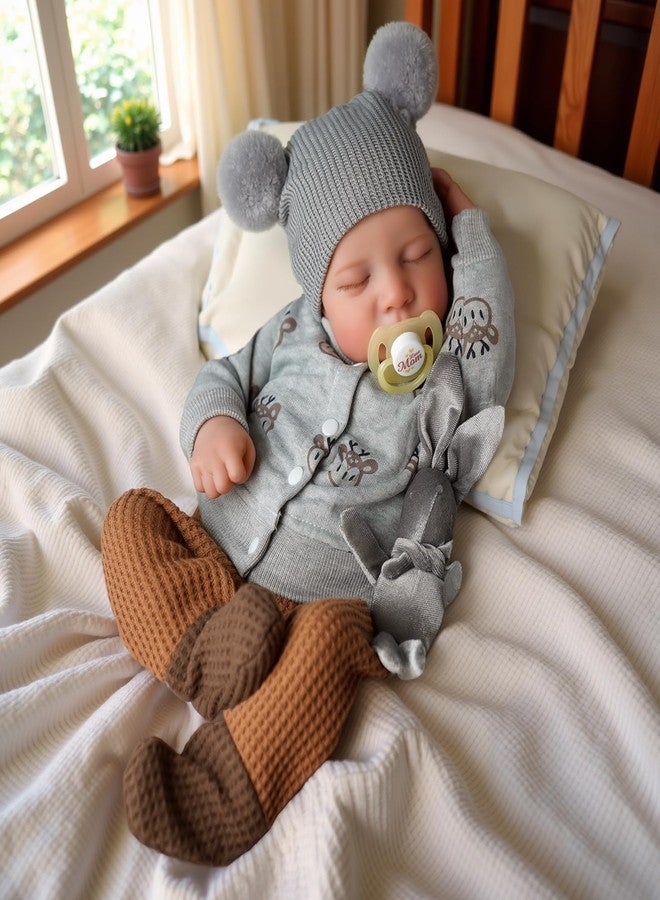 ADFO Realistic Reborn Baby Dolls Boy - 20-Inch Lifelike Soft Feeling Baby Doll Real Life Reborn Dolls Newborn Toy for Age 3+ & Collection - Image 3