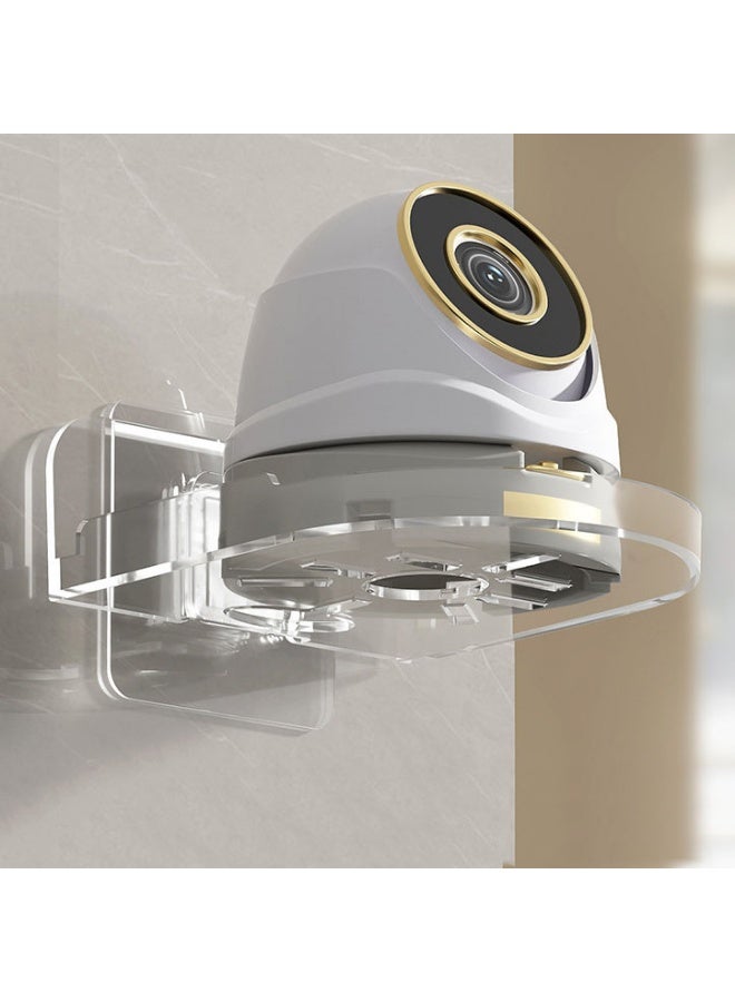 3 Pcs Acrylic Small Wall Shelf Security Camera Wall Mount Holder Easy to Install No Drill 12*9.5*3.5cm - Image 3