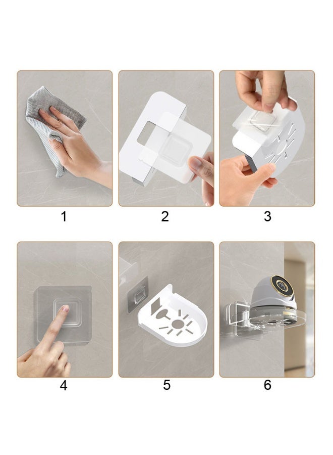 3 Pcs Acrylic Small Wall Shelf Security Camera Wall Mount Holder Easy to Install No Drill 12*9.5*3.5cm - Image 4