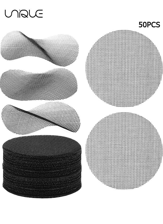 Unique Flower Pot Hole Mesh Pad, 50 Pack 5*5 cm Garden's Drainage Mesh Hole Screens Prevent Soil Loss Anti, Flower Pot Bottom Hole Gasket Breathable Filter Pad Gardening Tools  - Image 1