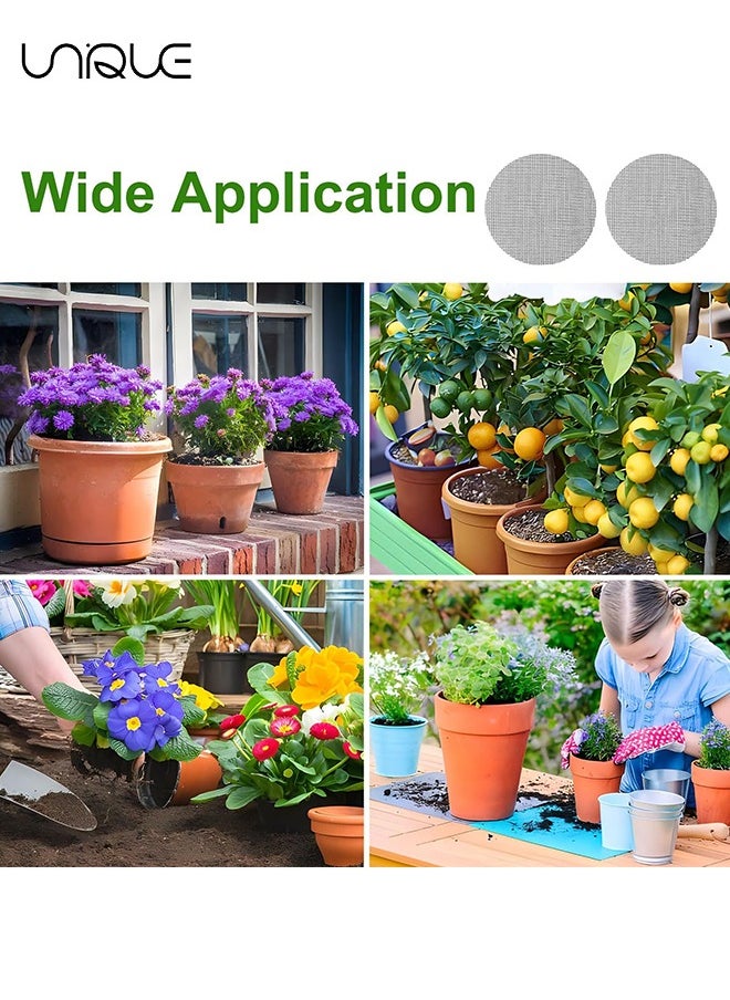 Unique Flower Pot Hole Mesh Pad, 50 Pack 5*5 cm Garden's Drainage Mesh Hole Screens Prevent Soil Loss Anti, Flower Pot Bottom Hole Gasket Breathable Filter Pad Gardening Tools  - Image 5
