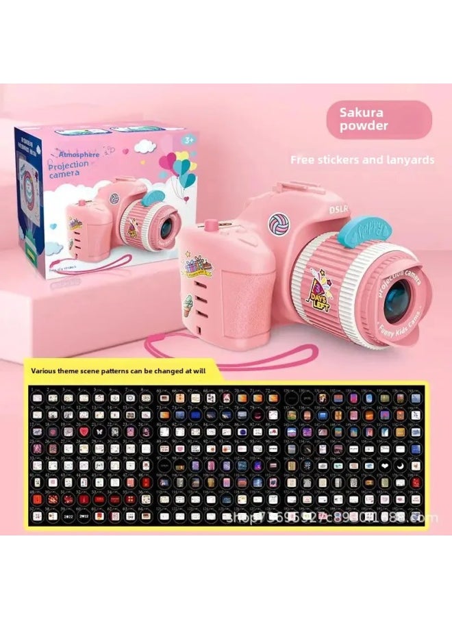 Generic Projection Camera Projector Decorative Atmosphere Glowing Toys Children's Holiday Toys Gifts-Color:Camera Green-Specifications:Chinese Gift Box [tuhao Edition 12 Cards]]  - Image 5