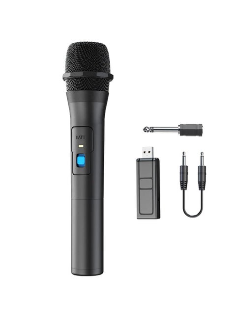 Wireless Microphone,Universal Handheld Karaoke Mic Speaker, Over 110 DB Outdoor Indoor Cordless Microphone System with USB Reciver for Singing,Karaoke,Speech,Wedding