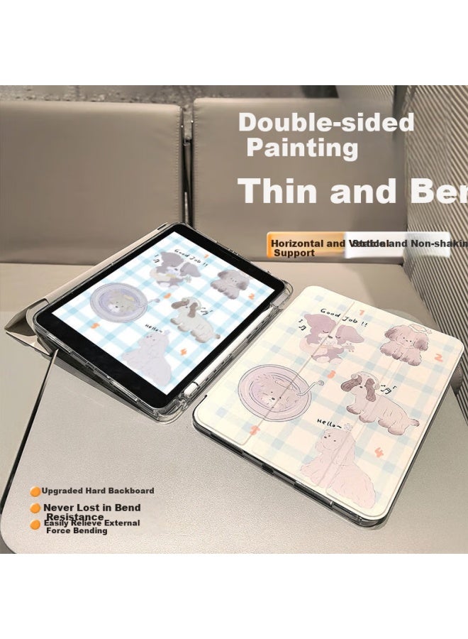 Hboalg Hui Baolong Ipad 10 Protective Case 10th Generation New 10.9-inch With Pen Slot Acrylic Anti-bend Anti-drop Magnetic Cute Cartoon Full Coverage Shockproof - Image 1