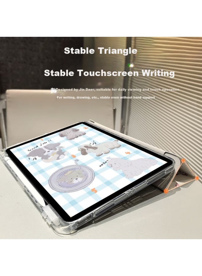 Hboalg Hui Baolong Ipad 10 Protective Case 10th Generation New 10.9-inch With Pen Slot Acrylic Anti-bend Anti-drop Magnetic Cute Cartoon Full Coverage Shockproof - Image 4