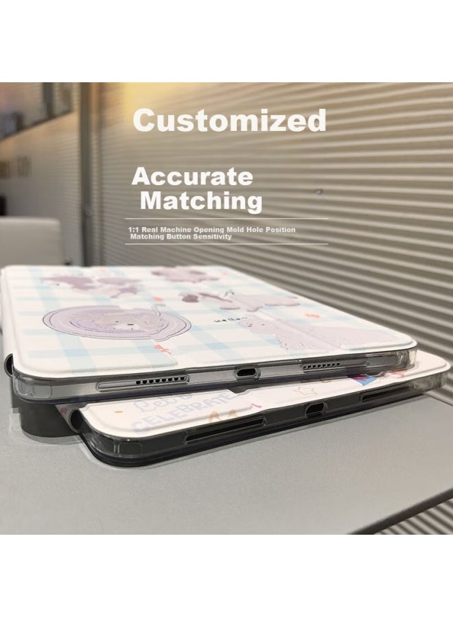 Hboalg Hui Baolong Ipad 10 Protective Case 10th Generation New 10.9-inch With Pen Slot Acrylic Anti-bend Anti-drop Magnetic Cute Cartoon Full Coverage Shockproof - Image 3