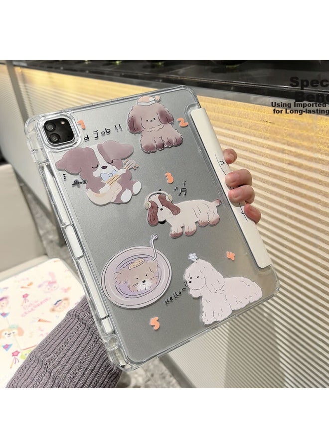 Hboalg Hui Baolong Ipad 10 Protective Case 10th Generation New 10.9-inch With Pen Slot Acrylic Anti-bend Anti-drop Magnetic Cute Cartoon Full Coverage Shockproof - Image 5