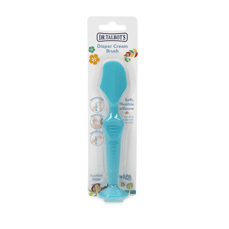 Nuby Dr. Talbots Silicone Diaper Cream Brush with Suction Base, Aqua - Image 5