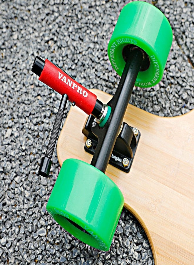 Vanpro All-In-One Skate Tools Multi-function Portable Skateboard T Tool Accessory with T-type Allen Key and L-type Phillips Head Wrench Screwdriver(Snow Upgrade-Red Pack of 1) - Image 3