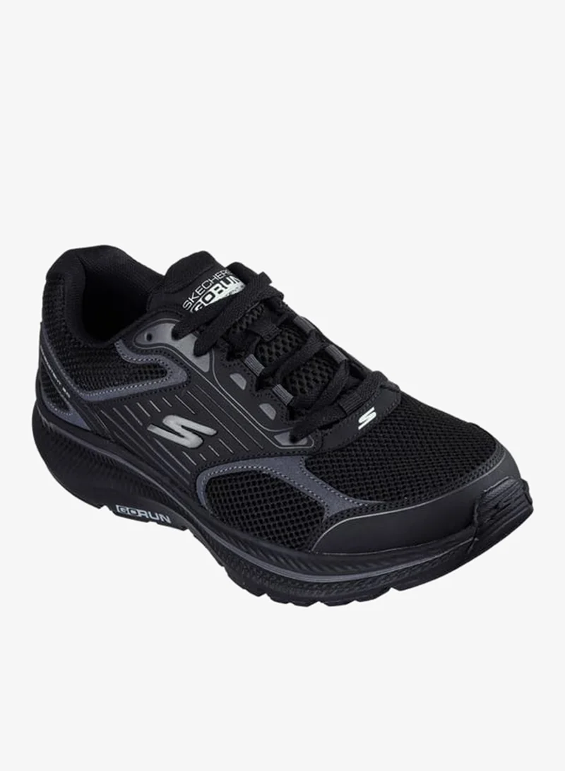 Men's Panelled Lace-Up Running Shoes - GO RUN CONSISTENT 2.0 - SILVER WOLF