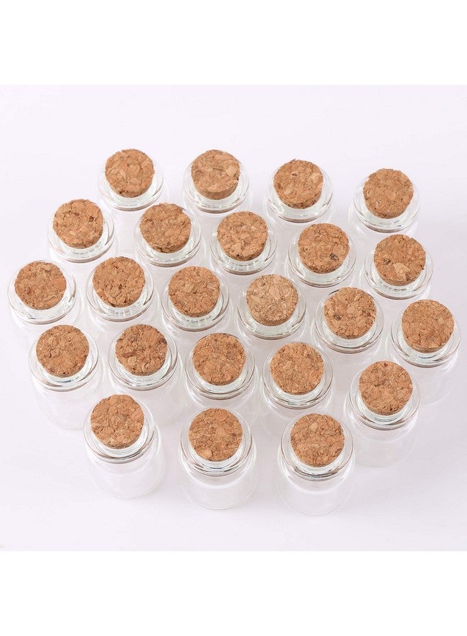 MaxMau 24pcs Mini Glass Bottles with Cork Stoppers 5ml DIY Art Crafts Storage Container,Tiny Glass Vials Cork for Wedding Decoration,Small Glass Corks Jars Party Favor - Image 4