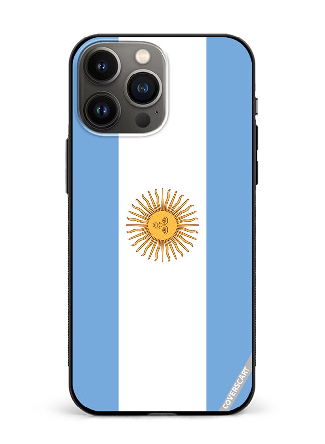 Protective Case Cover For Apple iPhone 14 Pro Max Argentina Flag Design Multicolour