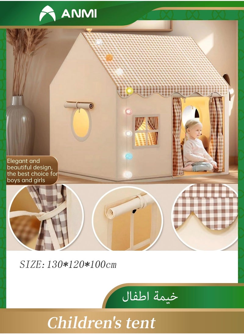 Anmi Kids Play Tent Game House Playhouse with Lights Kids Indoor Outdoor Activity Center  - Image 1