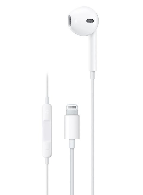 Mono Earphone with Lightning Connector, TPE and Copper Construction, 1.2m Cable, Green Lion - White