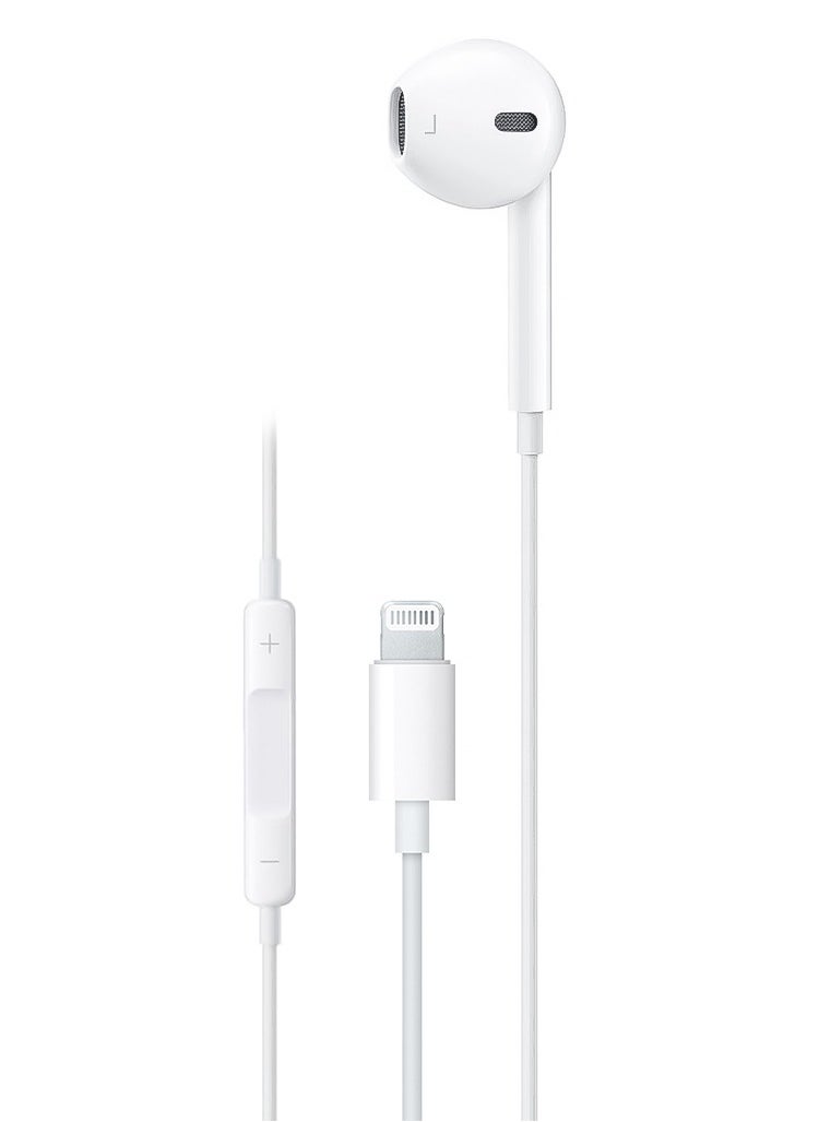 GREEN LION Mono Earphone with Lightning Connector, TPE and Copper Construction, 1.2m Cable, Green Lion - White  - Image 1
