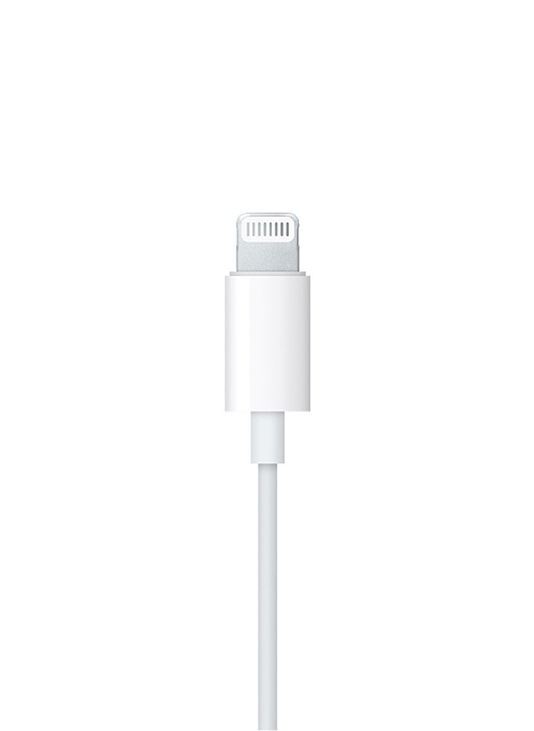 GREEN LION Mono Earphone with Lightning Connector, TPE and Copper Construction, 1.2m Cable, Green Lion - White  - Image 3