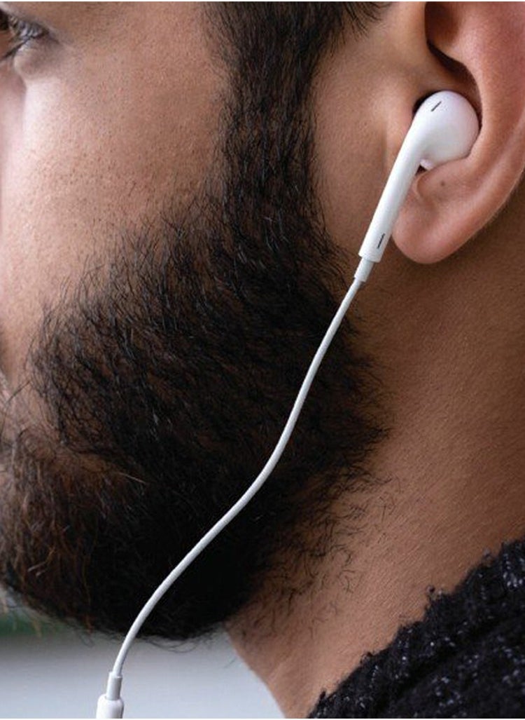 GREEN LION Mono Earphone with Lightning Connector, TPE and Copper Construction, 1.2m Cable, Green Lion - White  - Image 4