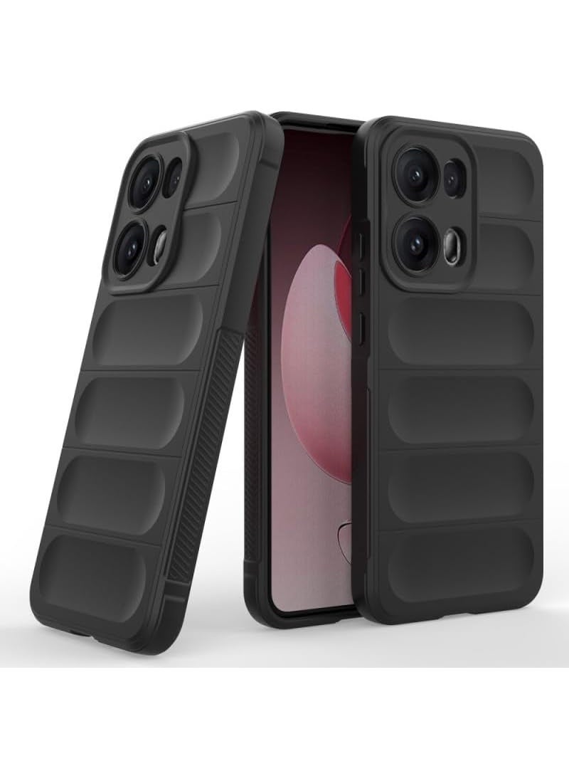 GOLDEN MASK Compatible With Oppo Reno13 Pro Magic Case ShockProof (Black)