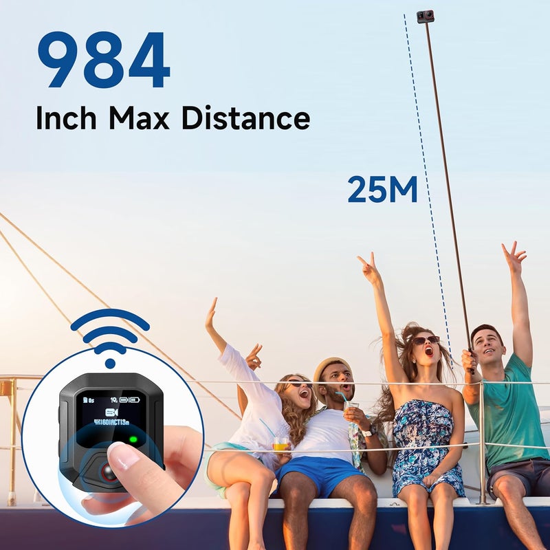 ستارترك فيديو جهاز تحكم عن بعد بنظام GPS لكاميرات Insta360 X5/X4/X4 Air X3/Go 3S/ACE Pro 2/ACE Pro/ONE X2، بمدى يصل إلى 25 مترًا وملحقات ذكية للتصوير الرياضي - Image 5