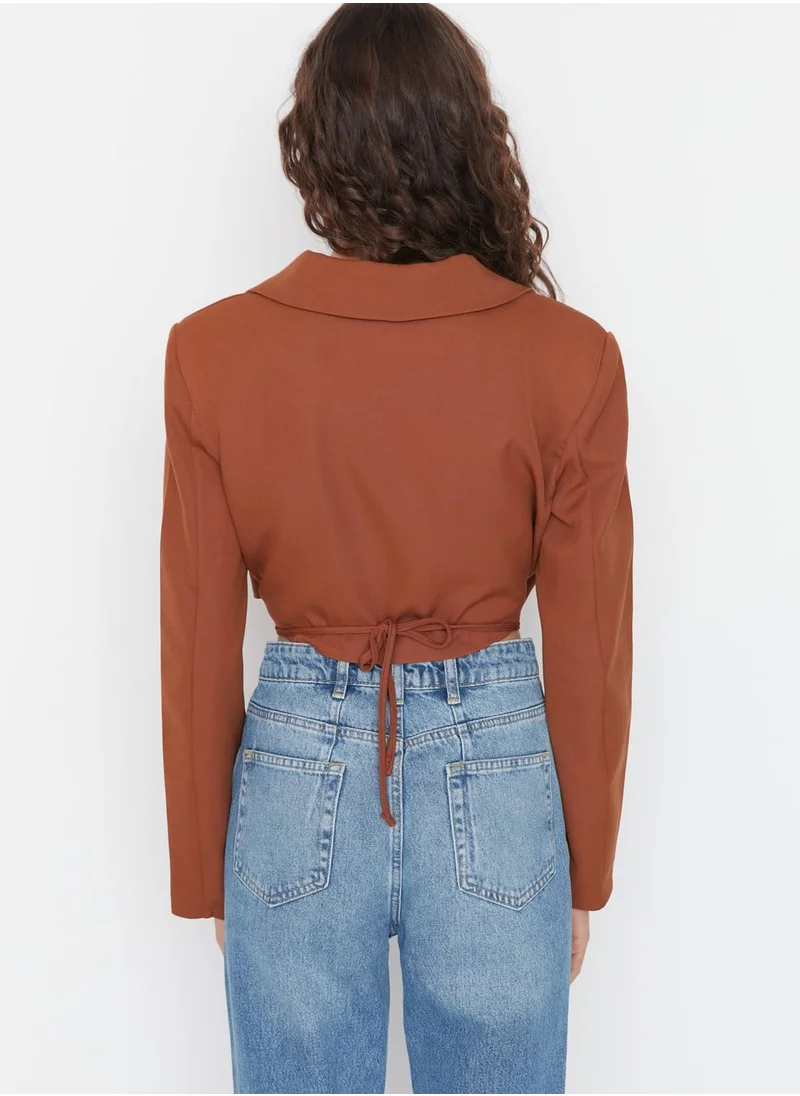 trendyol Pocket Detail Crop Blazer