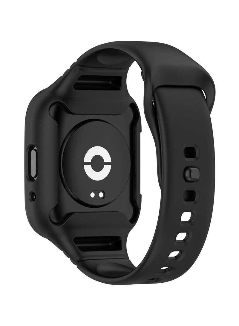 Strap for Redmi Watch 3 Lite/Redmi Watch 3 Active,Adjustable Silicone Sport Band Replacement for Redmi Watch 3 Lite/Redmi Watch 3 Active,Black - Image 1