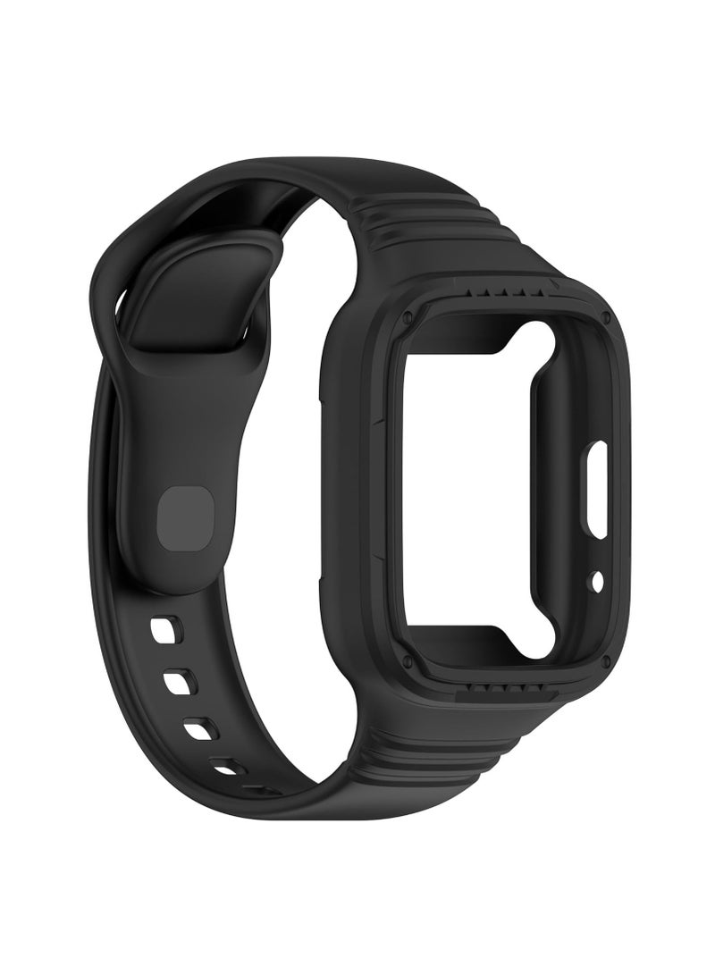 Strap for Redmi Watch 3 Lite/Redmi Watch 3 Active,Adjustable Silicone Sport Band Replacement for Redmi Watch 3 Lite/Redmi Watch 3 Active,Black - Image 4