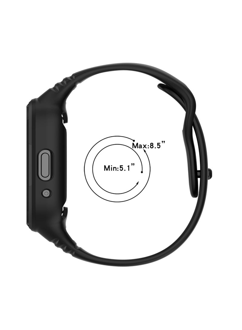 Strap for Redmi Watch 3 Lite/Redmi Watch 3 Active,Adjustable Silicone Sport Band Replacement for Redmi Watch 3 Lite/Redmi Watch 3 Active,Black - Image 5