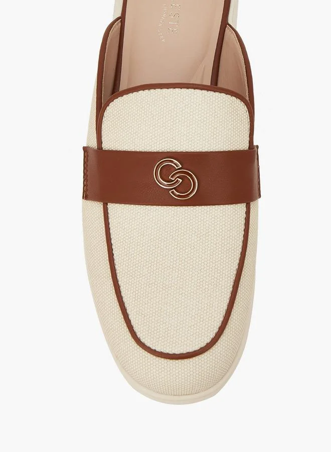 Celeste BEIGE Women Textured Mules for Women | Best Price UAE