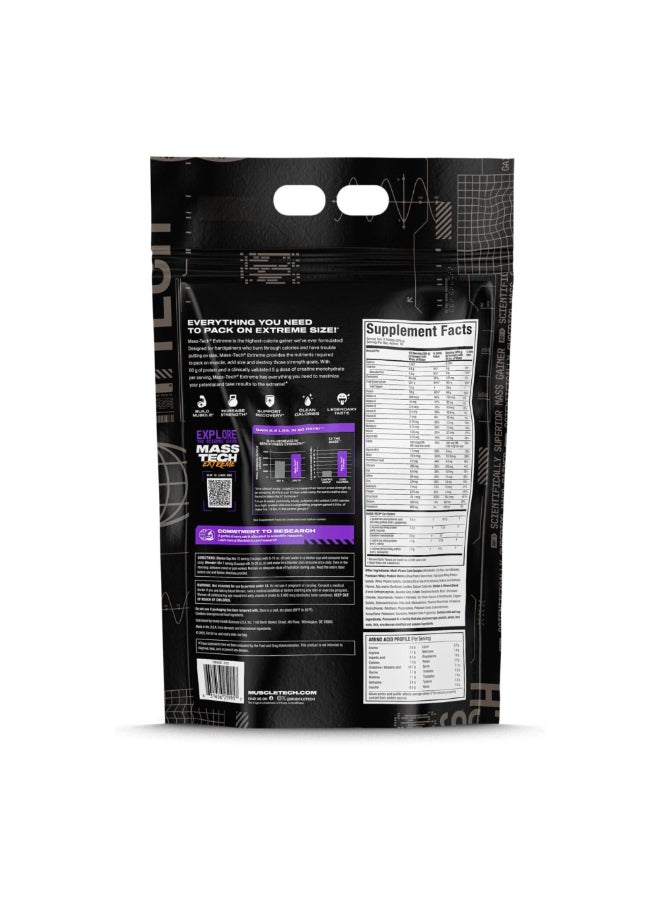 ماسل تيك MuscleTech Mass Tech Extreme 2000 Vanilla Milkshake 12lbs US (RB) - Image 2