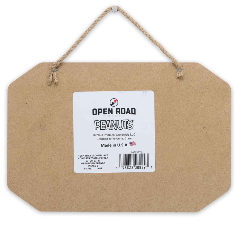 Open Road Brands Peanuts Snoopy Farm Fresh Christmas Trees Hanging Wood Wall Decor - Cute Peanuts Sign for Holiday and Christmas Decorating - Image 3