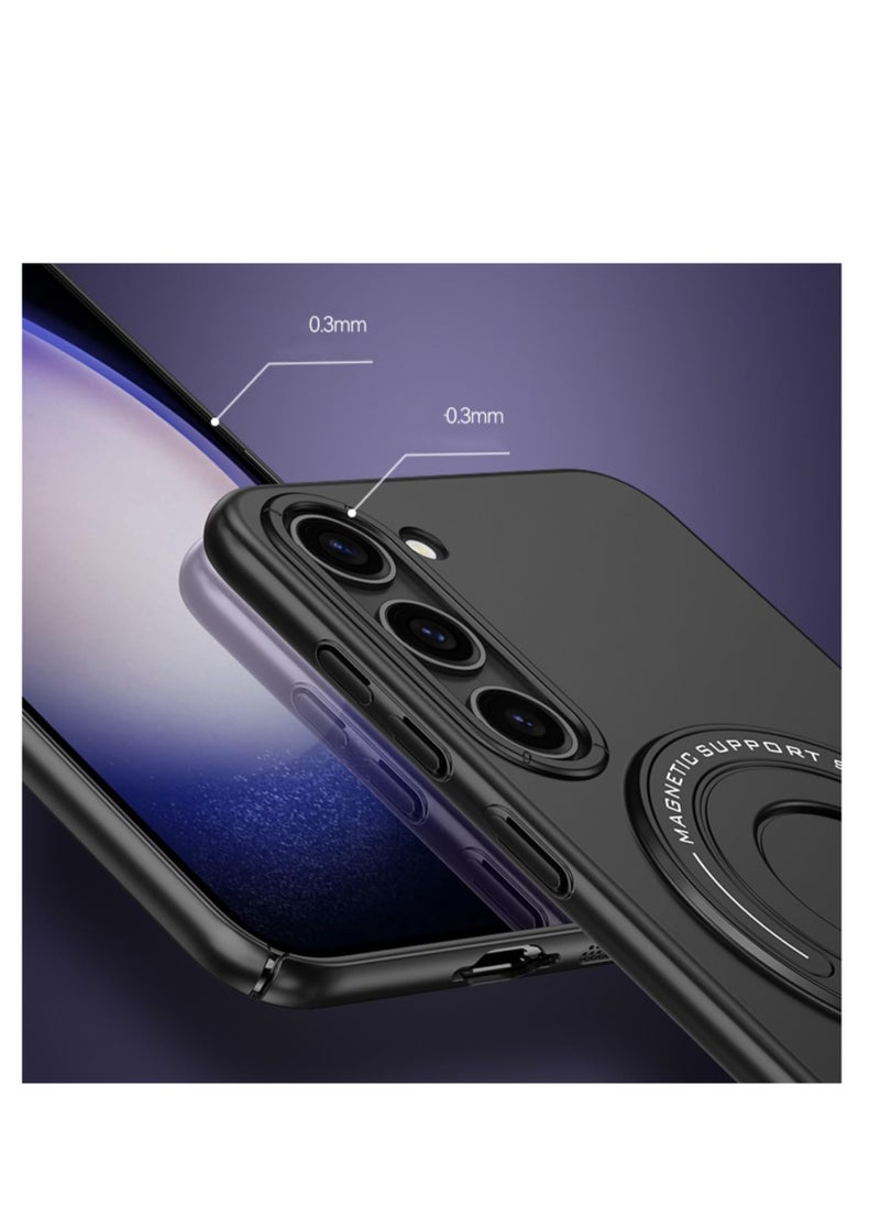 Aookay - Magnetic Case for Samsung Galaxy S24 Ultra with Stand, [Compatible with Magsafe] Hard PC Frosted Samsung S24 Ultra Case with Invisible Kickstand, Shockproof Cover for Galaxy S24 Ultra 5g 2024 (Blue) - Image 1