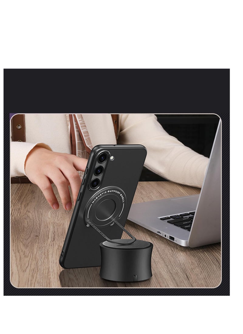 Aookay - Magnetic Case for Samsung Galaxy S24 Ultra with Stand, [Compatible with Magsafe] Hard PC Frosted Samsung S24 Ultra Case with Invisible Kickstand, Shockproof Cover for Galaxy S24 Ultra 5g 2024 (Blue) - Image 1