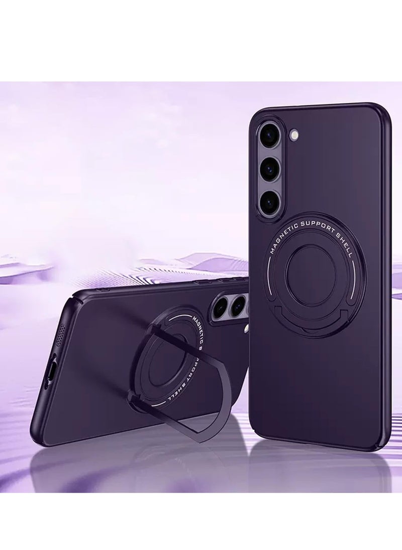 Aookay - Magnetic Case for Samsung Galaxy S24 Ultra with Stand, [Compatible with Magsafe] Hard PC Frosted Samsung S24 Ultra Case with Invisible Kickstand, Shockproof Cover for Galaxy S24 Ultra 5g 2024 (Blue) - Image 1