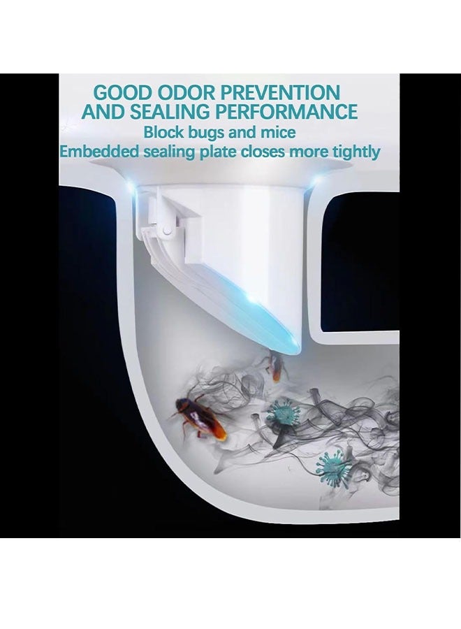 Floor Drain Cover, Anti-odor Floor Drain, Anti-clogging Backflow,No Filter Deodorant,for Bathroom Sink Stopper Replacement（Floor drain cover + nail-free glue + disposable gloves） - Image 3