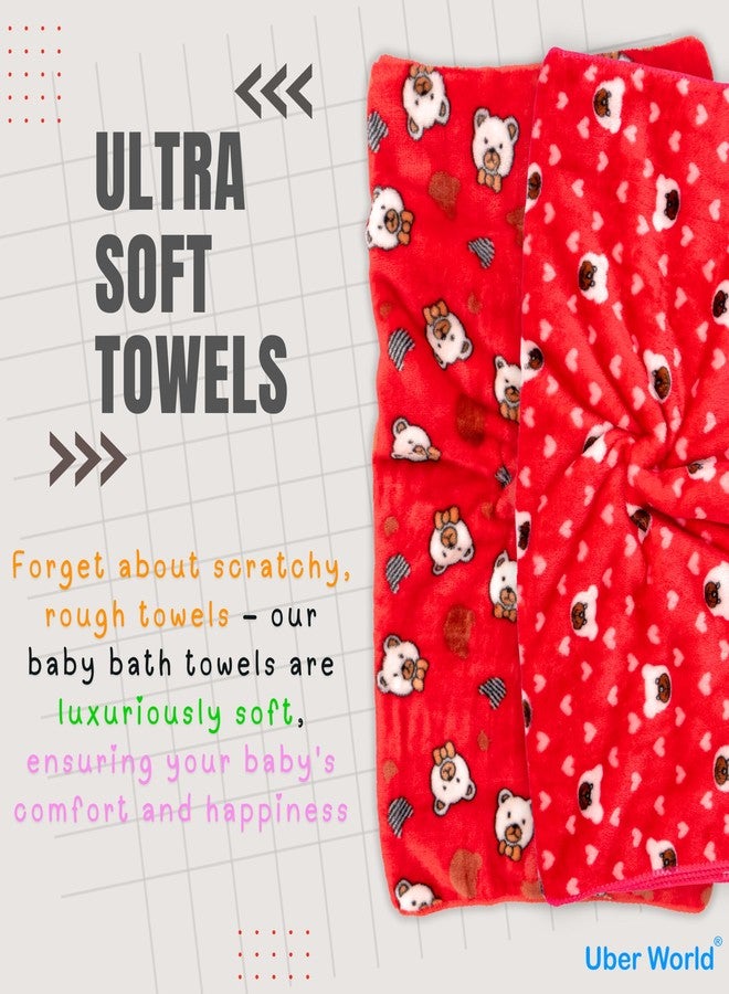 Uber World Baby Towels for Newborns | Baby Wrapper for New Born | Baby Towels for 0 to 2 Years | Baby Wrapper for New Born | Baby Bath Towels (2) - Image 2