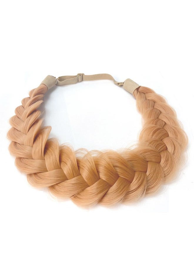 TOECWEGR - Synthetic Hair Braided Headband Classic Wide Strands Wedding Disorderly Fluffy Braids Wig Band Women Beauty Accessory - Image 1